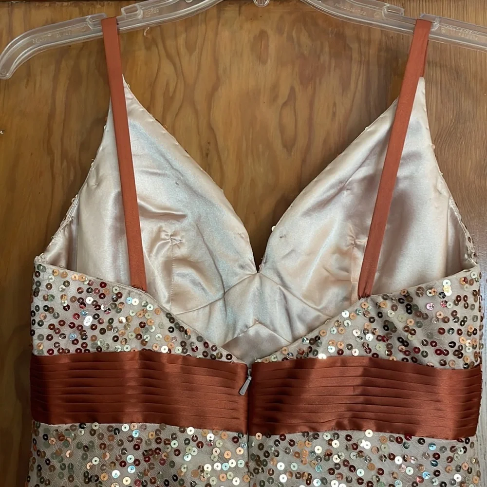 Long, sequin Autumn-colored gown! - Picture 5 of 5